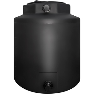 200 Gallon Black Snyder Vertical Water Tank