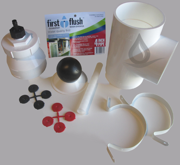 Rain Harvesting Pty Downspout First Flush Diverter Rainwater