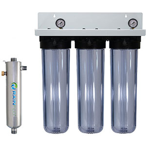RainFlo 10 GPM Triple Rainwater Purification Bundle, Clear, L-R