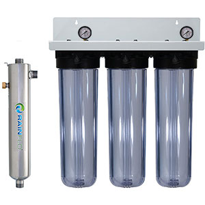 RainFlo 15 GPM Triple Rainwater Purification Bundle, Clear, R-L