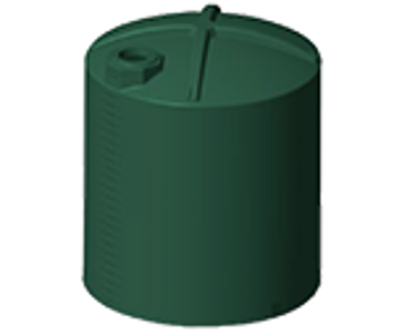 10000 Gallon Green Snyder Vertical Water Tank