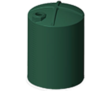 12000 Gallon Green Snyder Vertical Water Tank