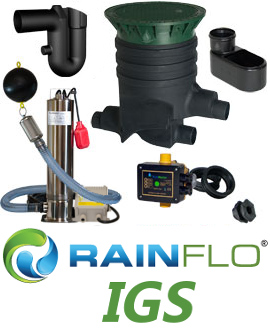 RainFlo IGB In-Ground Rainwater Collection Bundle .75 HP<br />UGpkg075-A