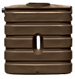 130 Gallon Bushman Slimline Rain Harvesting Storage Tank - Dark Brown 130 Gallon Bushman Slimline Rain Harvesting Storage Tank - Dark Brown