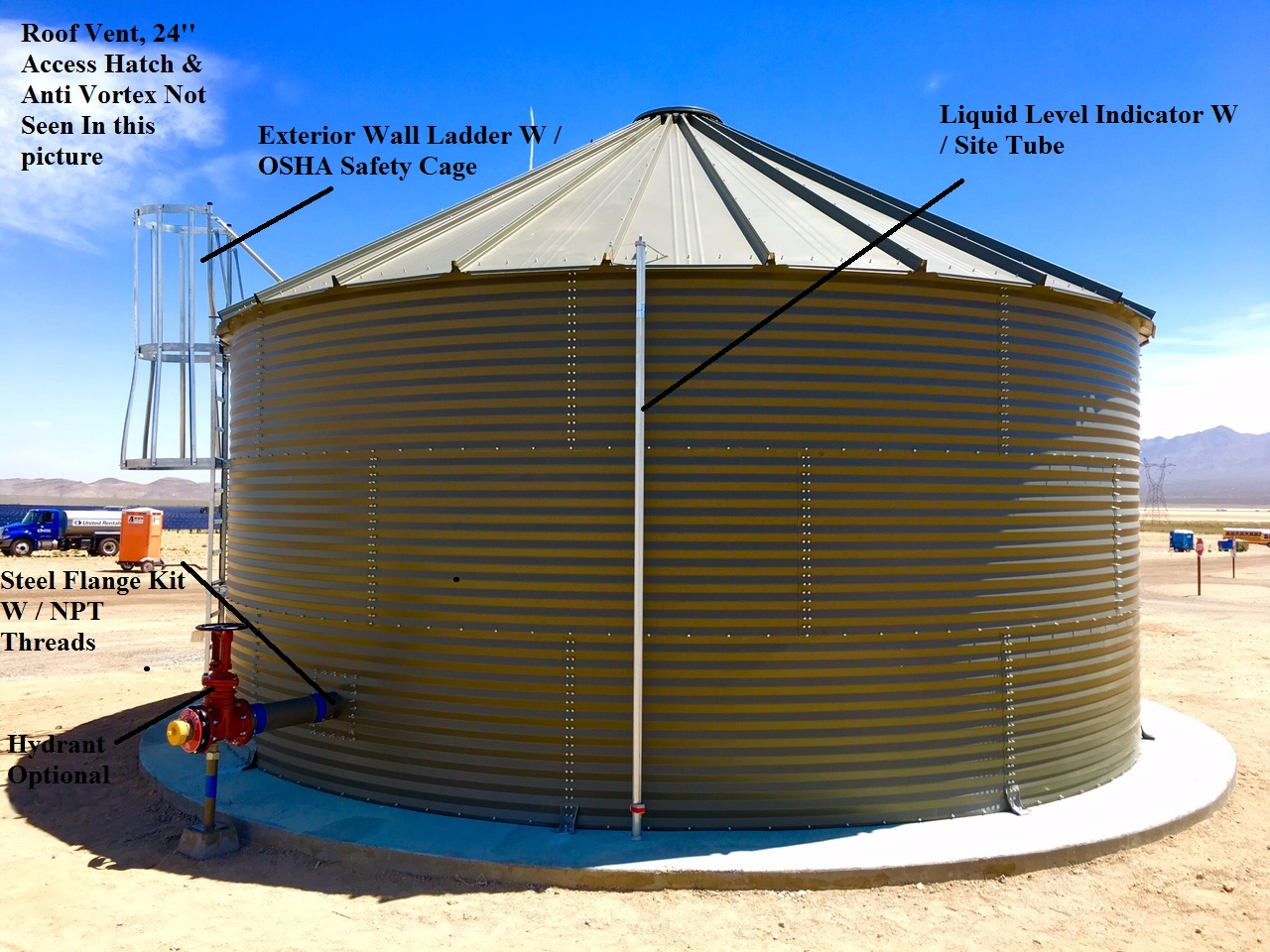 RainFlo Corrugated Steel NFPA Fire Protection Tank Systems