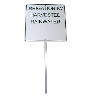 Rainharvesting Yard Sign