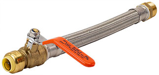 3/4 Inch NPT x 1/2 Inch Push Fit Shut-Off Valve