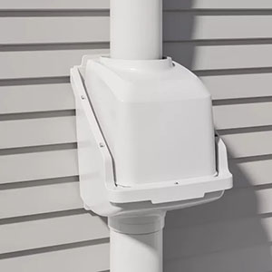 Leaf Eater Commercial Rain Head Downspout Filter with Hood, Polypropylene, 6 Inch Round