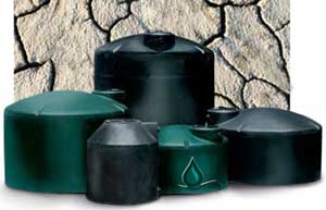 Norwesco 1550 Gallon Above Ground Water Tank - Dark Green - Expedited Shipping