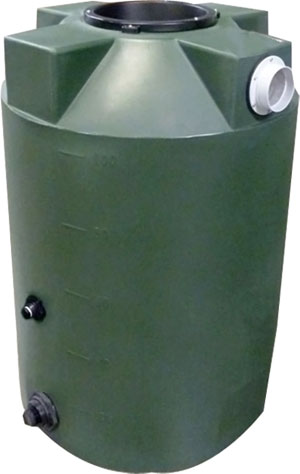 100 Gallon Bushman (Formerly Poly-Mart) Emergency Water Storage Tank -  Rainwater Collection and Stormwater Management