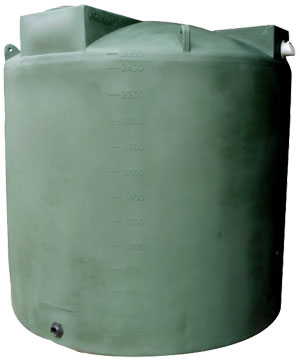 2500 Gallon Bushman (Formerly Poly-Mart) Rain Harvesting Tank