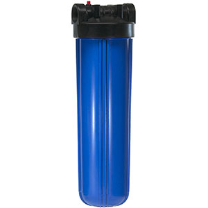 Big Blue 20 Inch Filter Housing, 1 Inch Ports & Pressure Relief