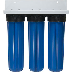 Triple 20 Inch Big Blue Filter Assembly