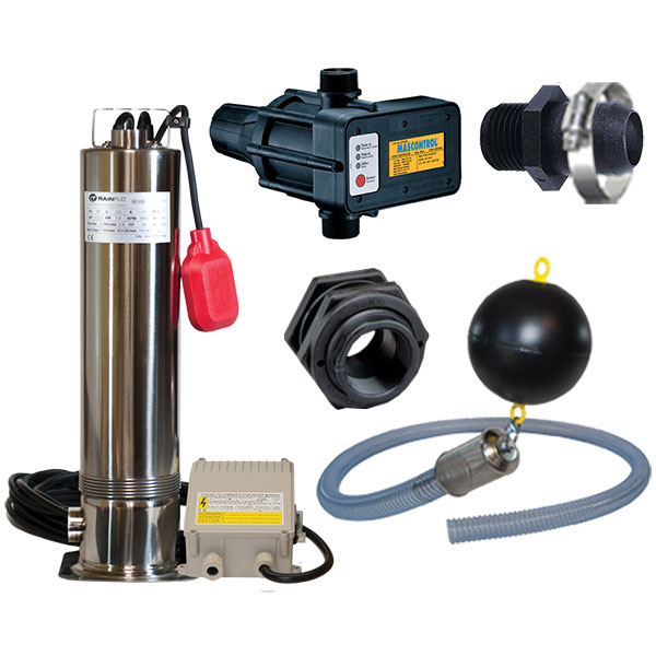 RainFlo Rainwater Pump Bundle 1.25 HP 230V Rainwater Collection and Stormwater Management