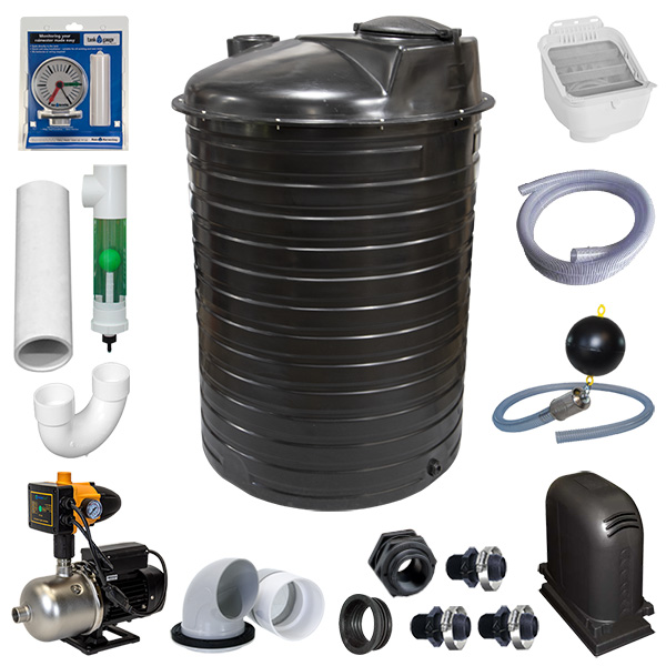 RainFlo 1000 Gallon Preconfigured Open Top Package RainFlo 1000 Gallon Preconfigured Open Top Package