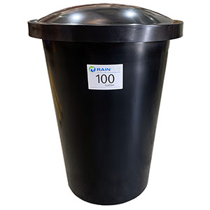 RainFlo 100 Gallon Above Ground Vertical Open Top Stackable Water Tank