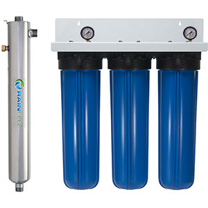 RainFlo 25 GPM Triple Rainwater Purification Bundle, Blue, R-L