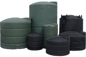 300 Gallon Snyder Vertical Water Tank-35D