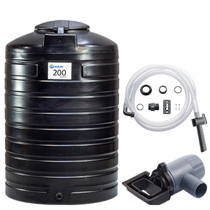 RainFlo 200 Gallon Closed Top Tank and Filter Bundle