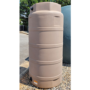 300 Gallon Snyder Rain Harvesting Tank Mocha- REPAIRED