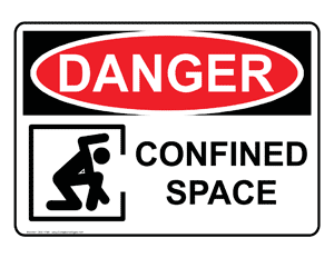 DANGER (OSHA): Confined Space