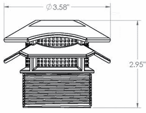 Vent Cap with Polypropylene Screen